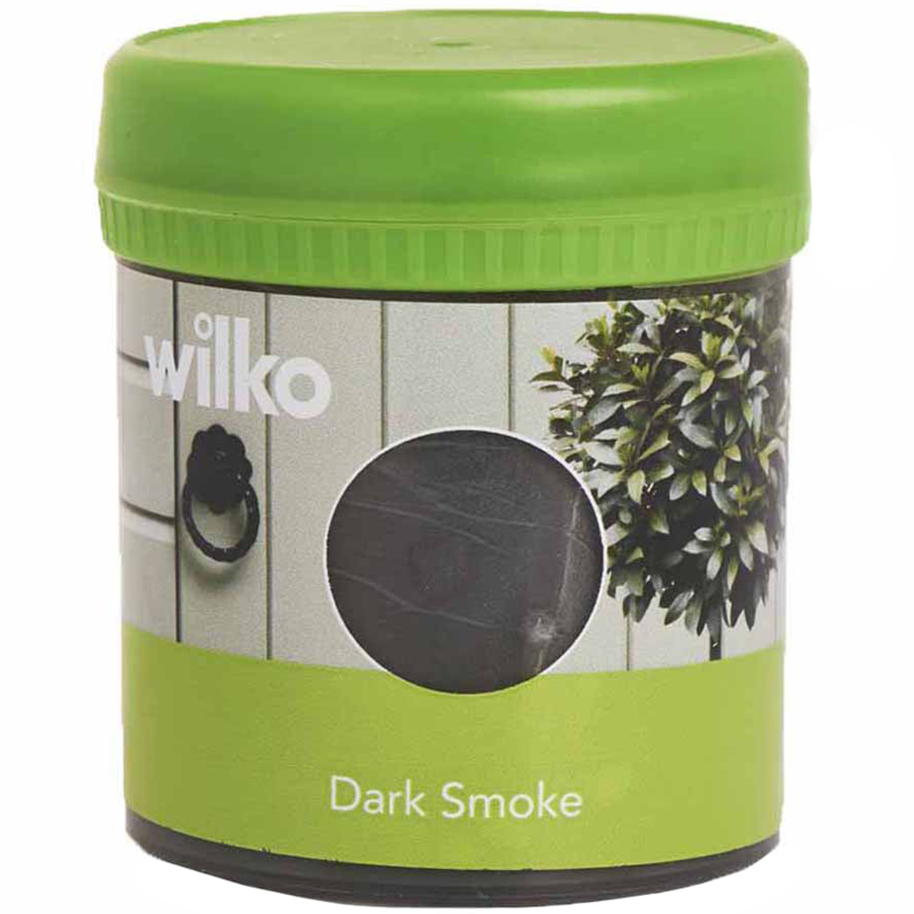 Wilko Garden Colour Dark Smoke Exterior Paint Tester Pot 75ml Image