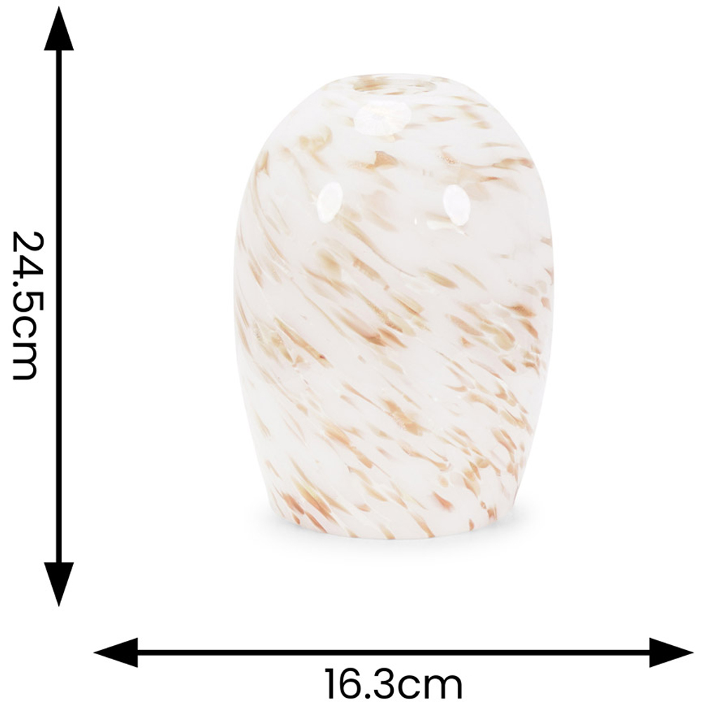 ValueLights India White Gold Confetti Glass Pendant Shade Image 5