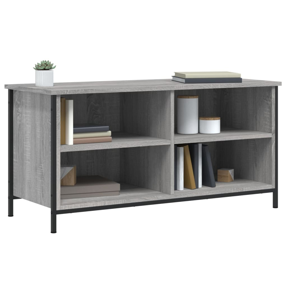 vidaXL 4 Shelf Grey Sonoma TV Cabinet Image 3