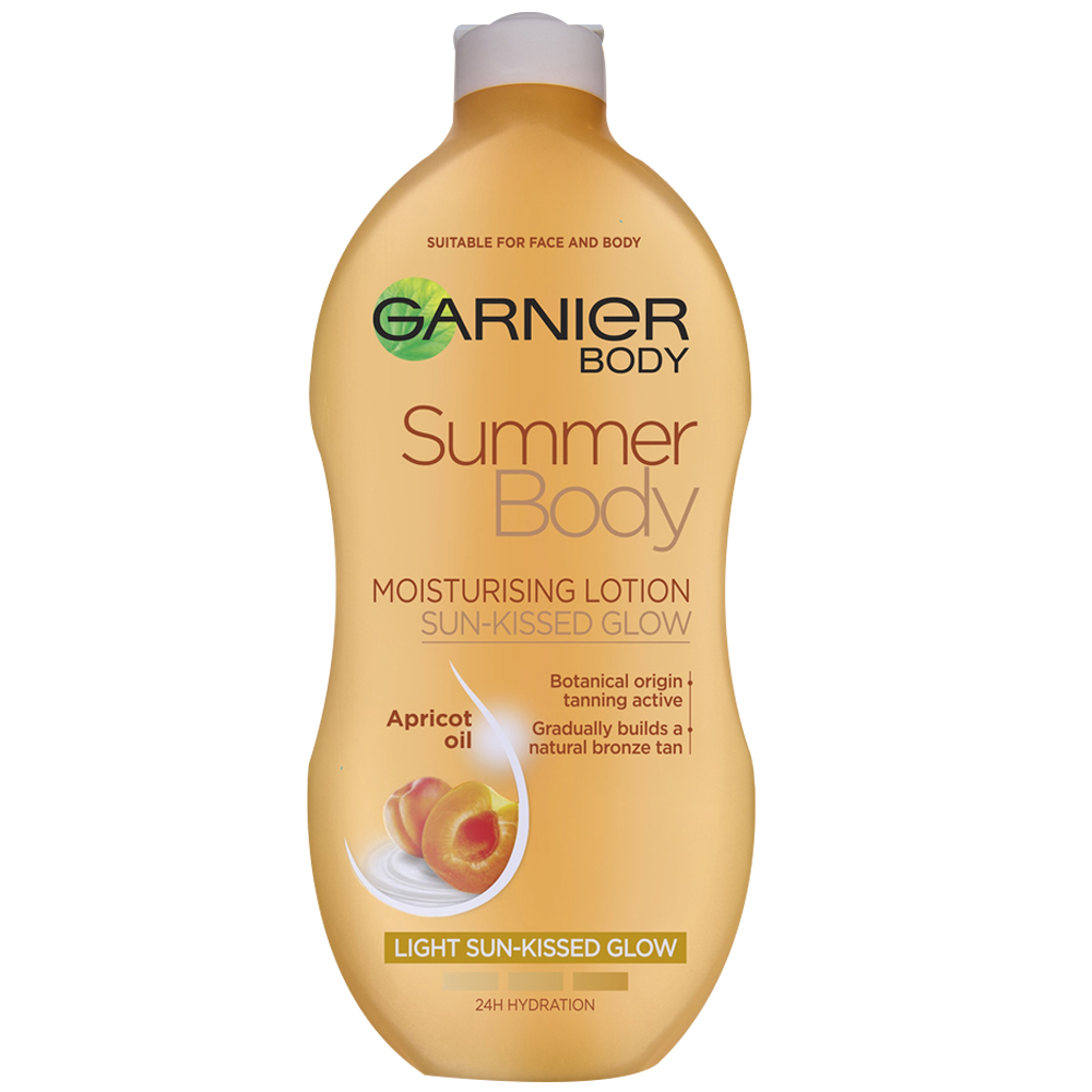 Garnier Summer Body Apricot Oil Sunkissed Glow Moisturising Lotion 400ml Image 1