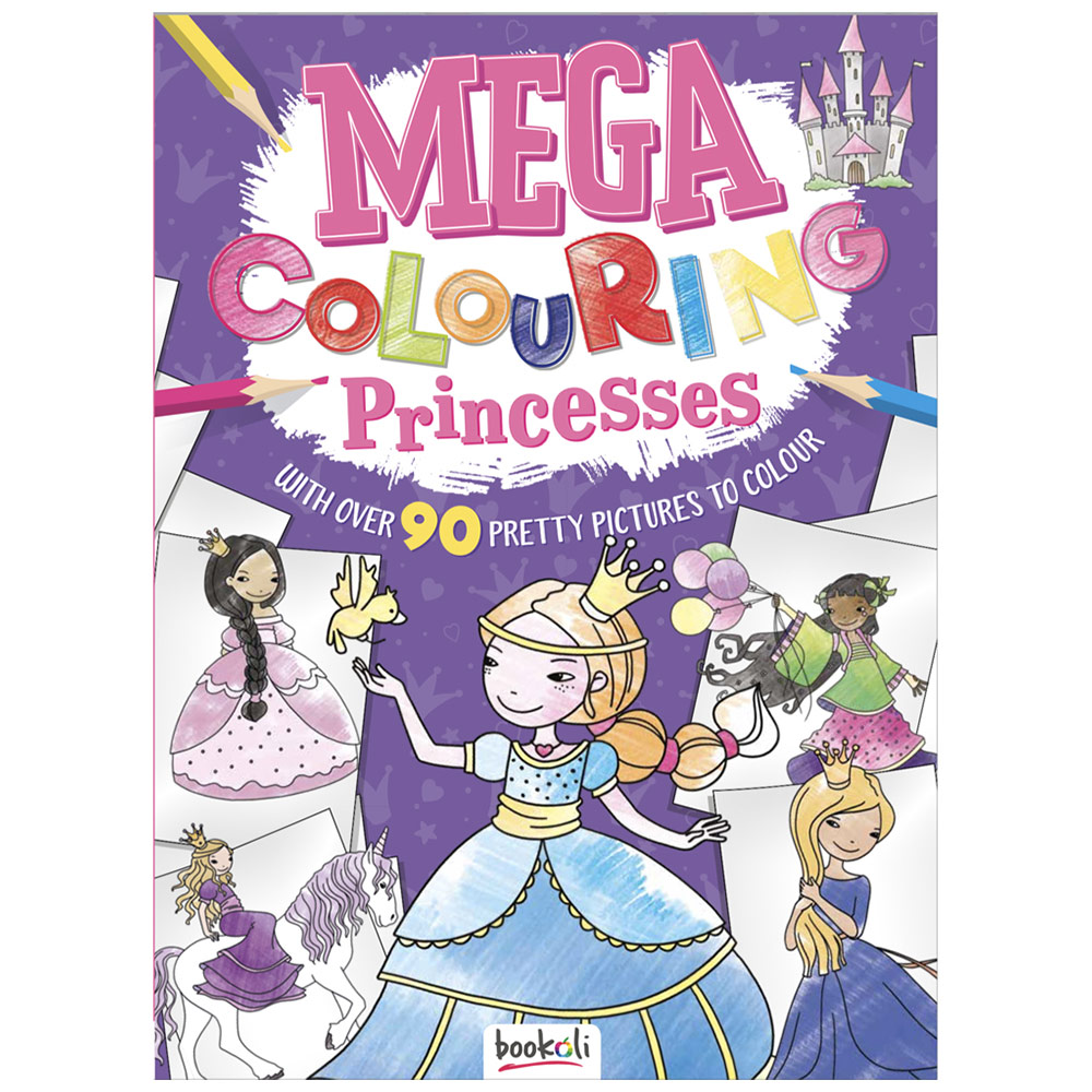 Mega Colouring Princess Book Image 1