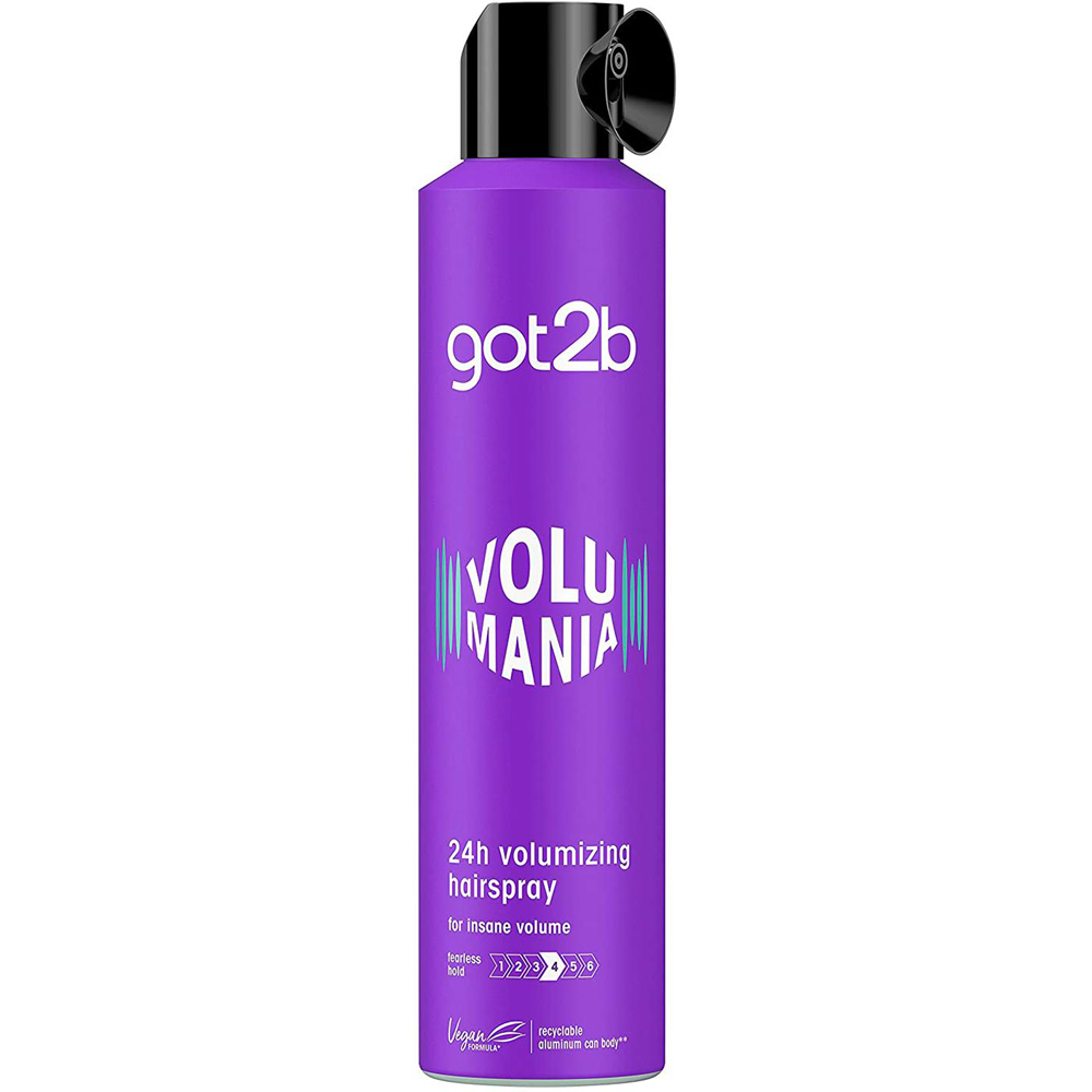 Schwarzkopf Got2b Volumania 24H Strong Hold and Insane Volume Hairspray 300ml 3 Pack Image 2