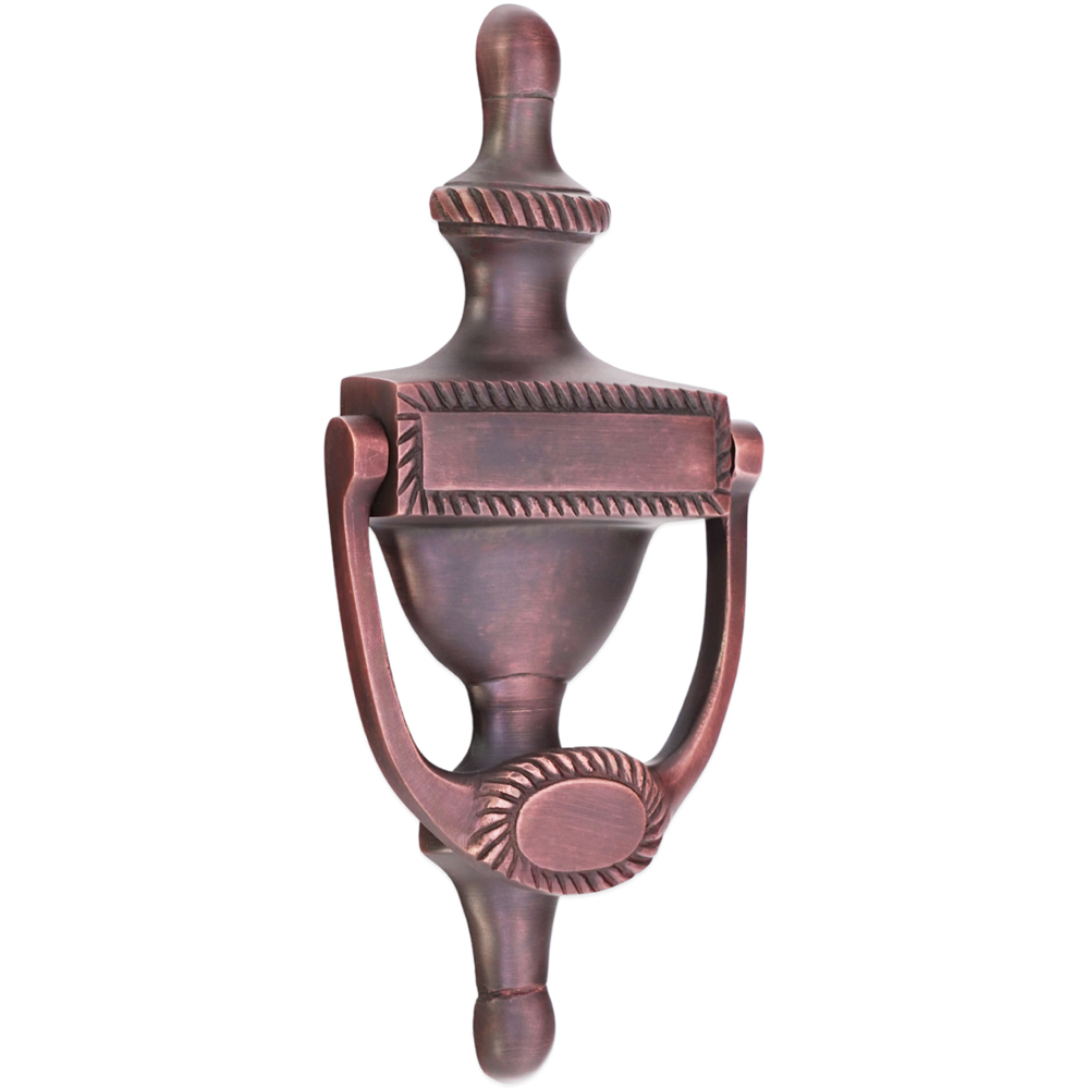 Spira Brass Aged Bronze Georgian Door Knocker Image 1
