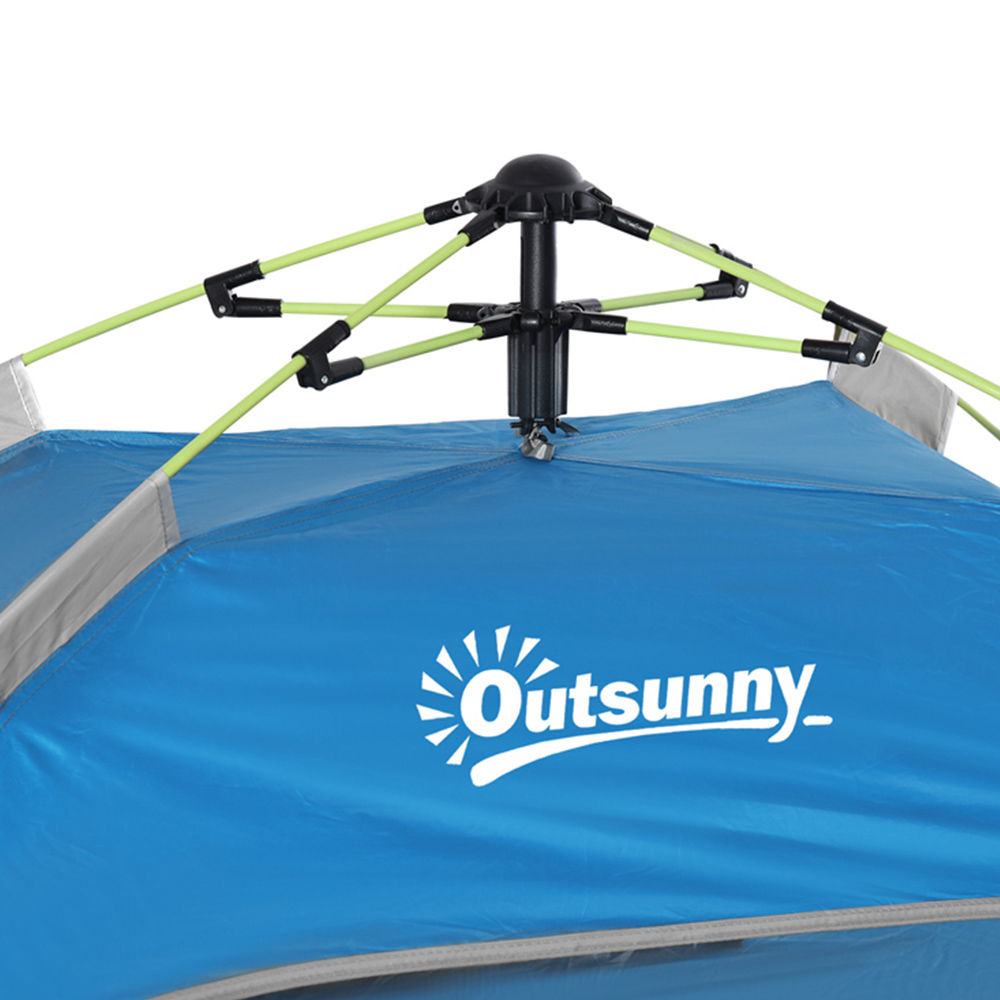 Outsunny Blue Pop-Up Mesh Tent Image 4