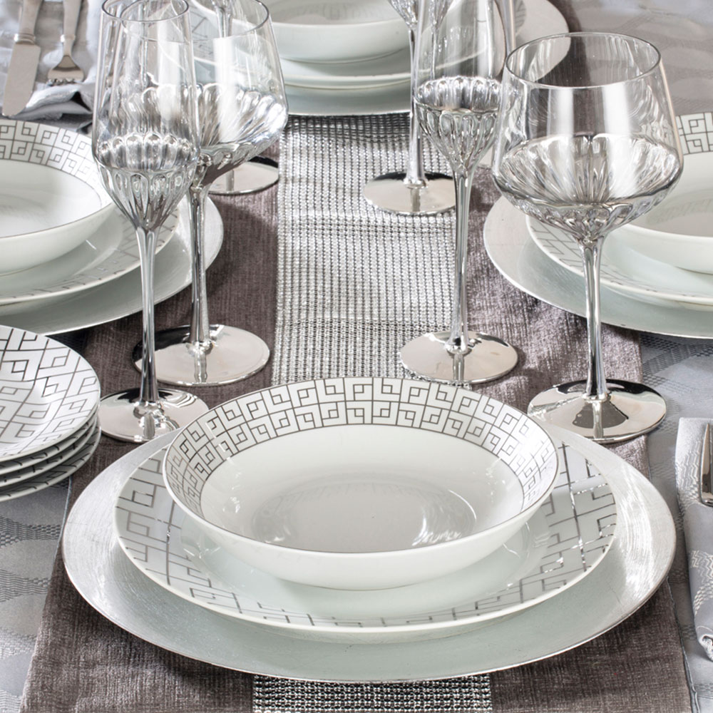 Waterside Glitz Geo 16 Piece Dinner Set Image 2