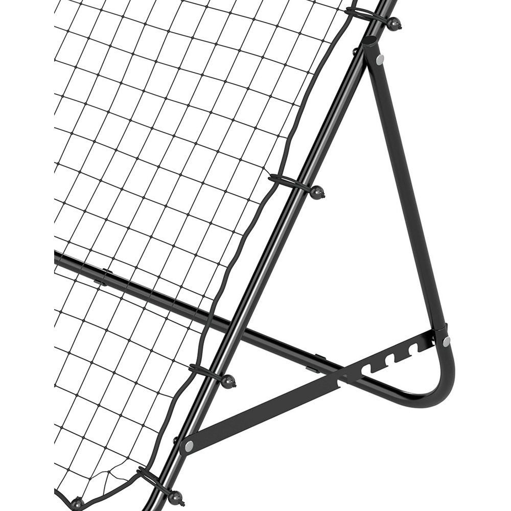 HOMCOM Adjustable Football Rebounder Net Training Aid Black Image 3