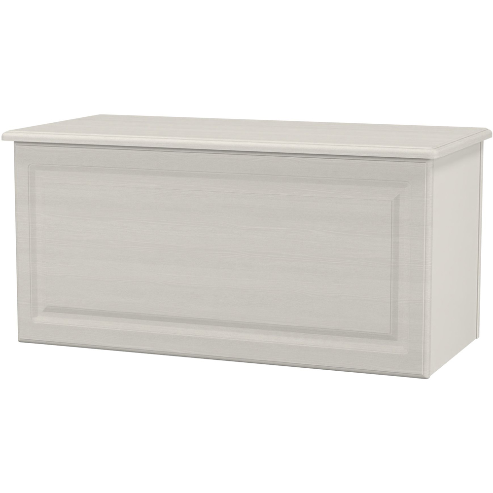 Crowndale Pembroke Grey Ash Lid Top Blanket Box Ready Assembled Image 3