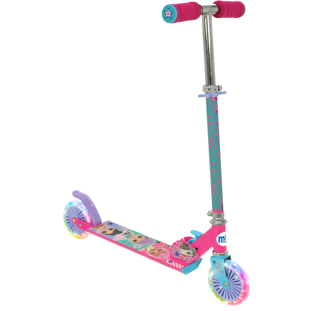 LOL Surprise Foldable Height Adjustable Kids Inline Scooter with Light Up Wheels Image 2