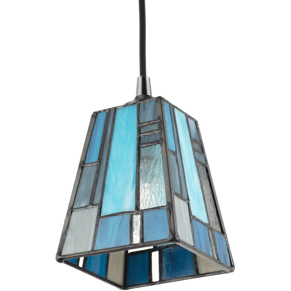 Happy Homewares Art Deco Tiffany Stained Glass Pendant Lamp Shade Image 5