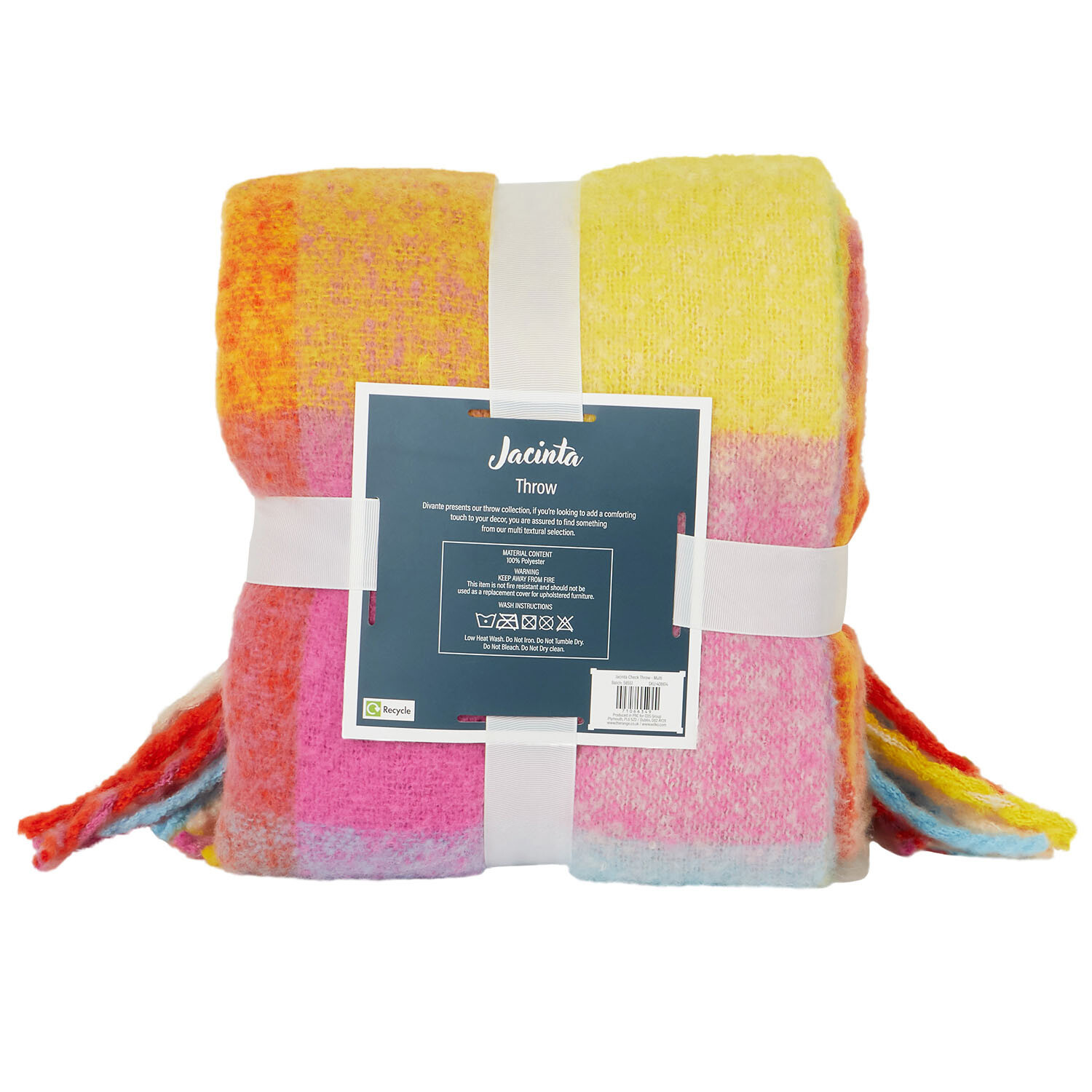 Jacinta Check Throw  - Multicolour Image 2