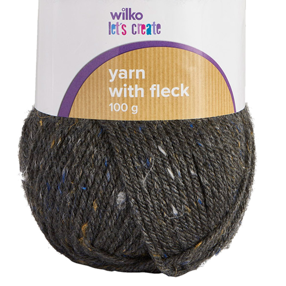 Wilko Inkjet Yarn Linen Fleck Charcoal 100g Image 3