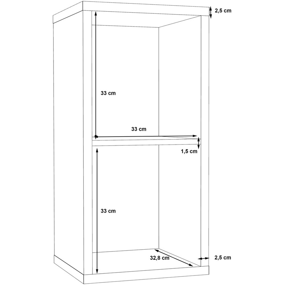 Florence Mauro 2 Shelf Concrete Grey Bookshelf Image 8