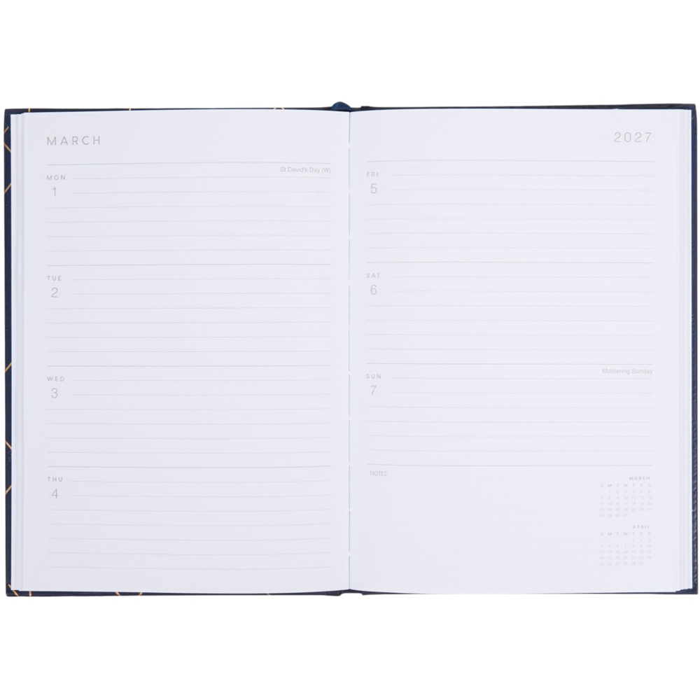 2027 A5 Foiled Geometric Diary Image 4