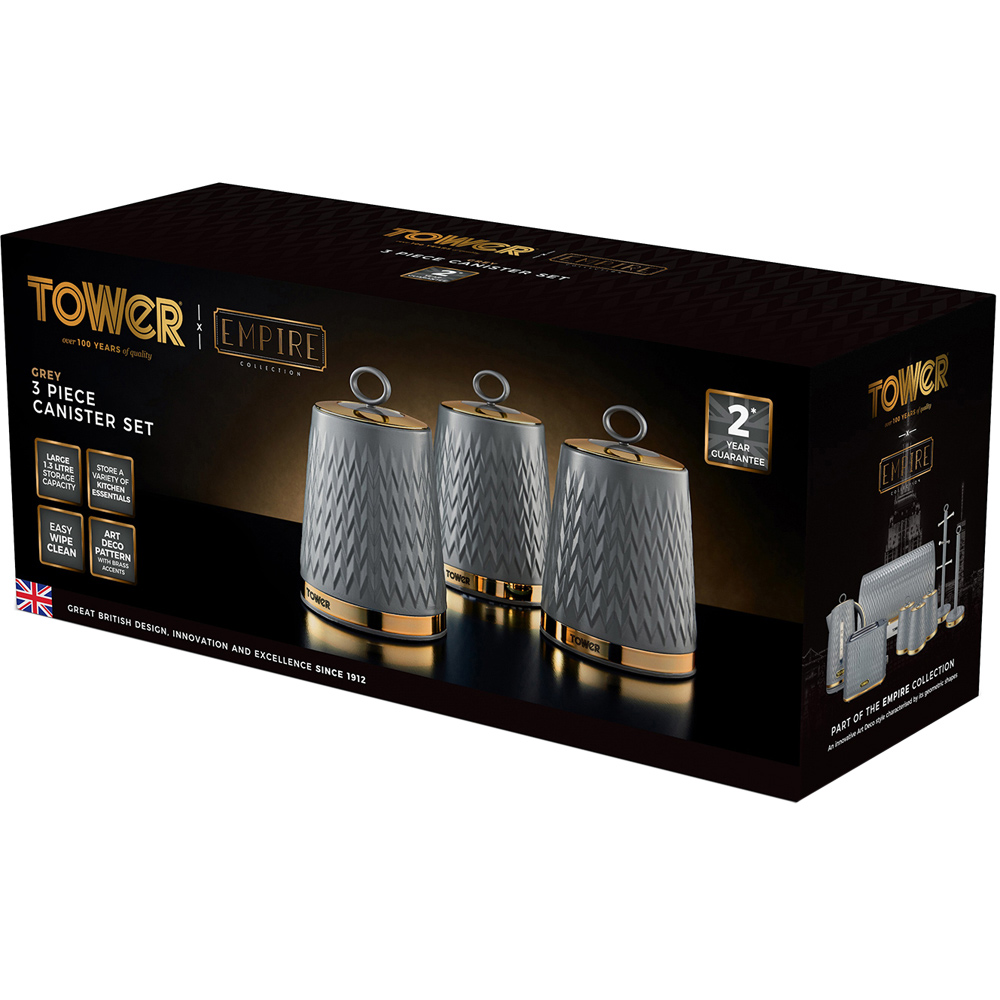 Tower 1.3L Empire Canisters 3 Pack Image 8