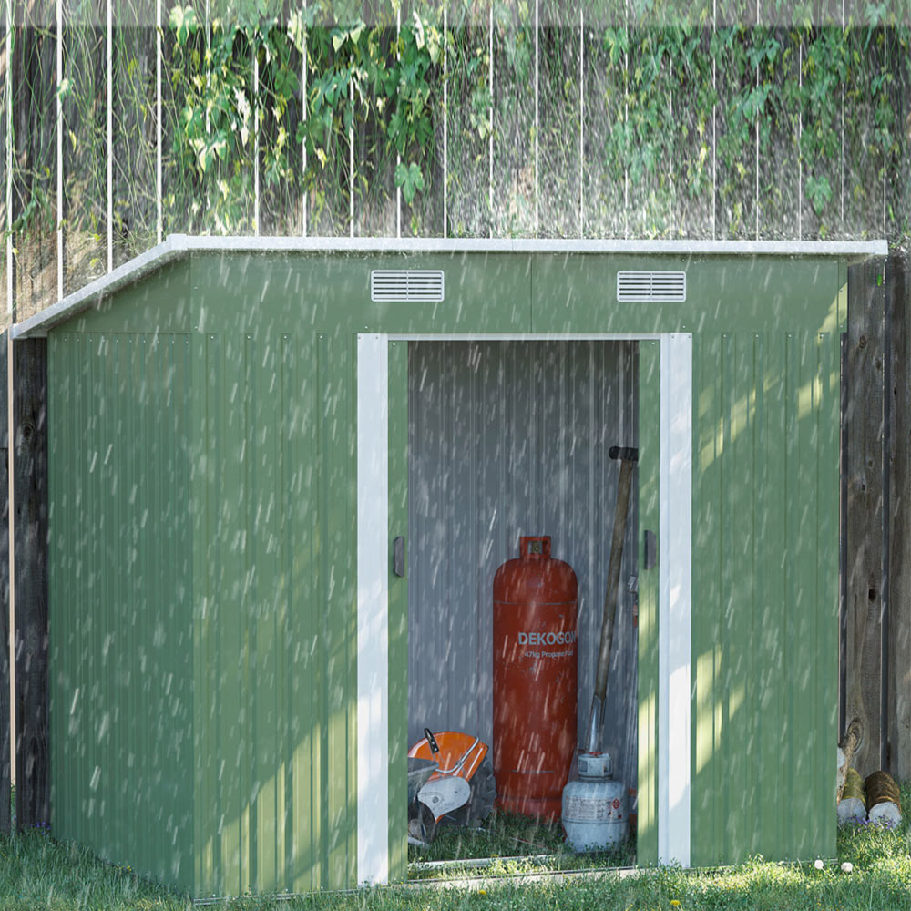 Outsunny 6.8x4.3ft Garden Storage Shed Image 5