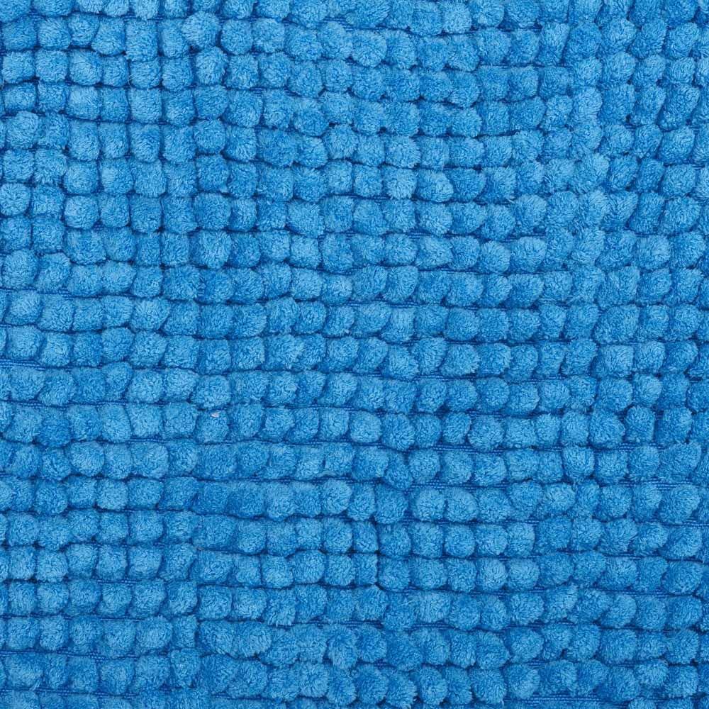 Wilko Supersoft Microfibre Blue Bath Mat Image 3