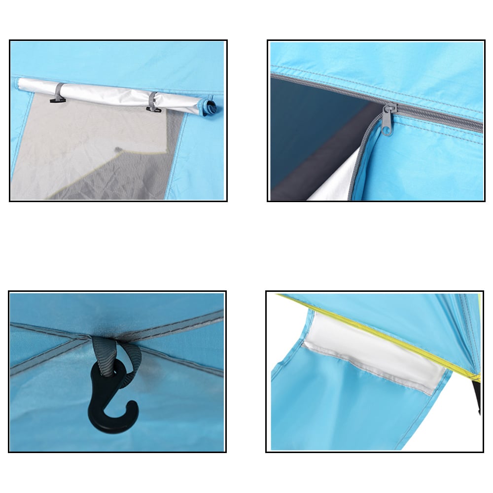 Outsunny 2 Man Pop Up Shaded Tent Blue Image 3