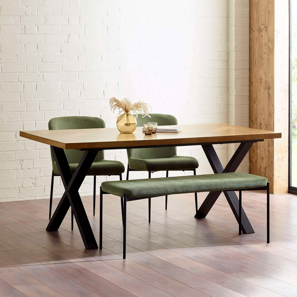 Julian Bowen Aron 6 Seater Wood Finish Dining Table Image 8