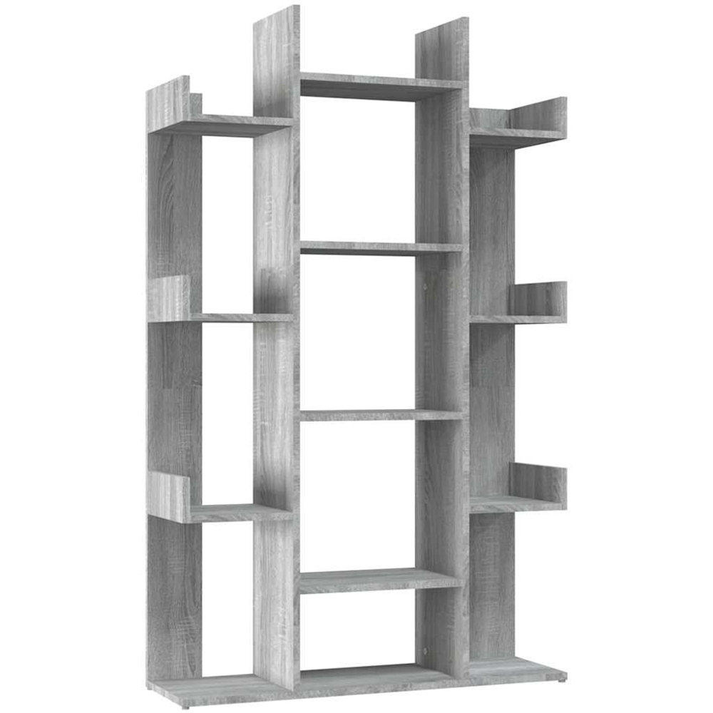vidaXL 13 Shelf Grey Sonoma Bookcase Image 2