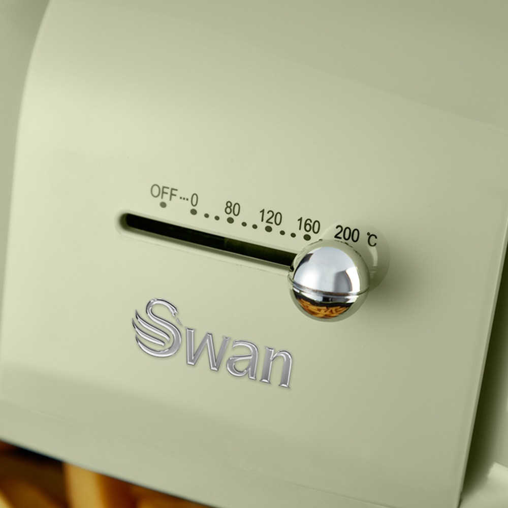 Swan SD10510GN Green 6L Retro Manual Air Fryer Image 5