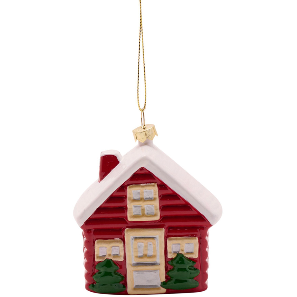 The Seasonal Gift Co. 3D House Hanging Christmas Decoration Image 3