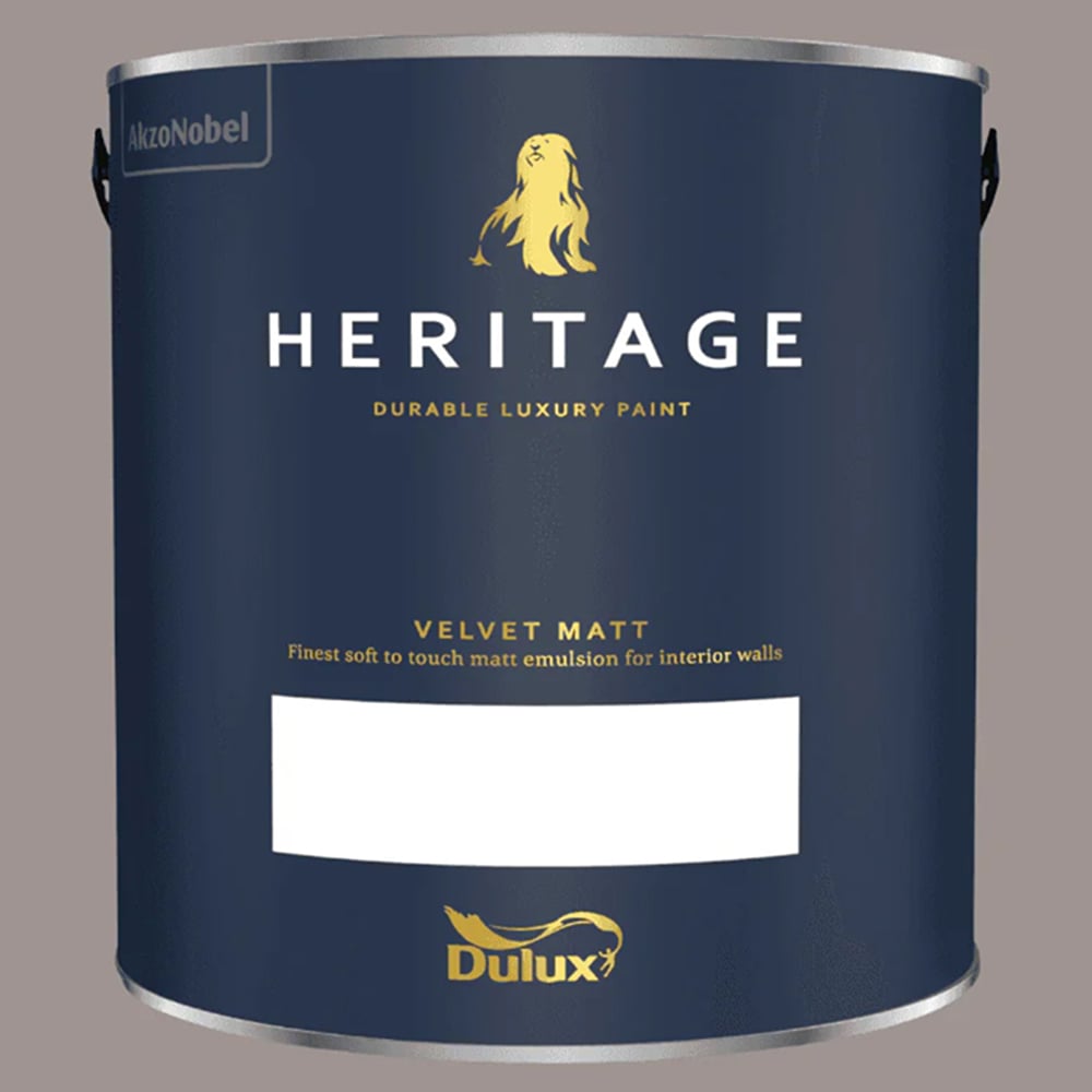 Dulux Heritage Walls and Ceilings Terra Ombra Velvet Matt Emulsion Paint 2.5L Image 2