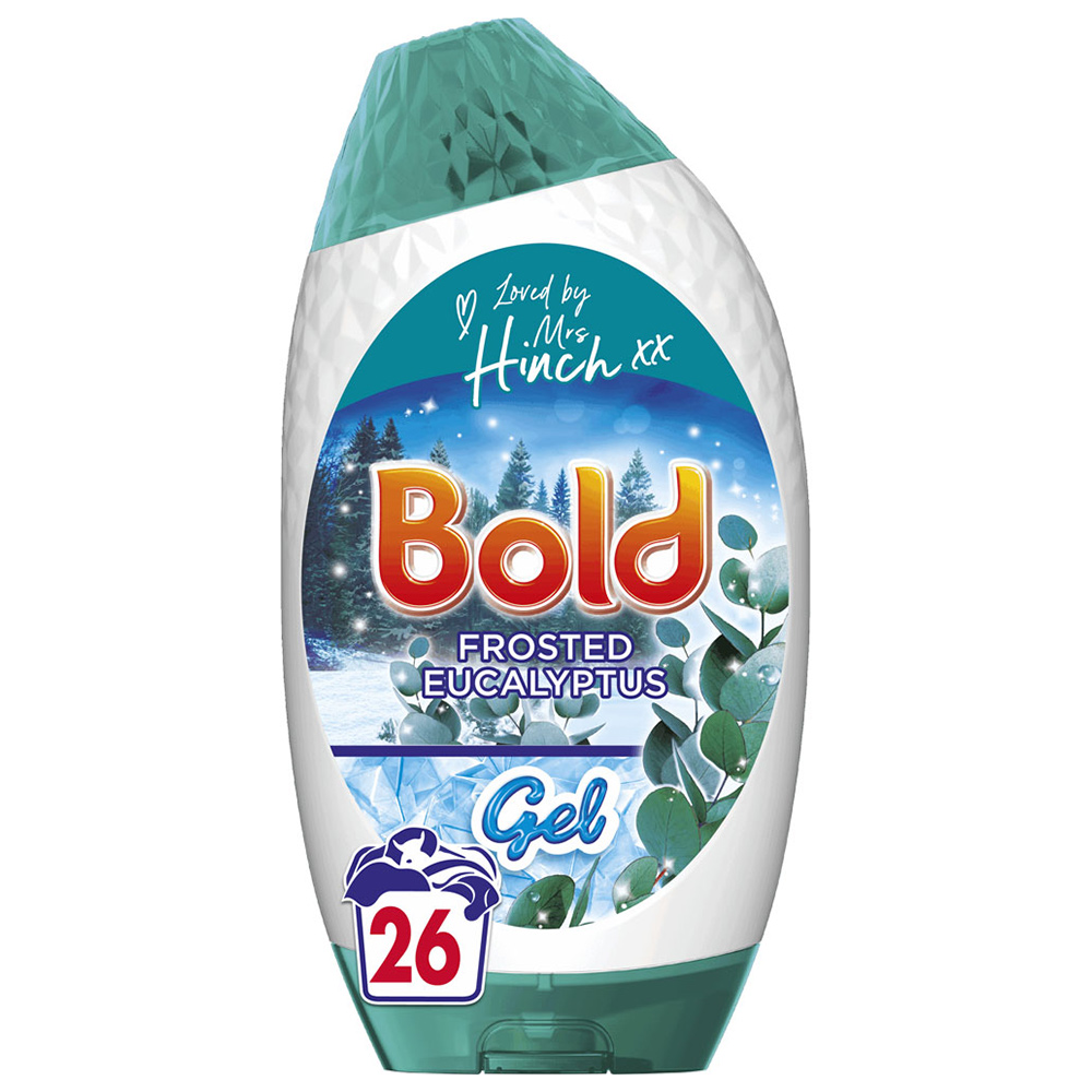 Bold 2in1 Frosted Eucalyptus Washing Liquid Gel 26 Washes 0.91L Image 1
