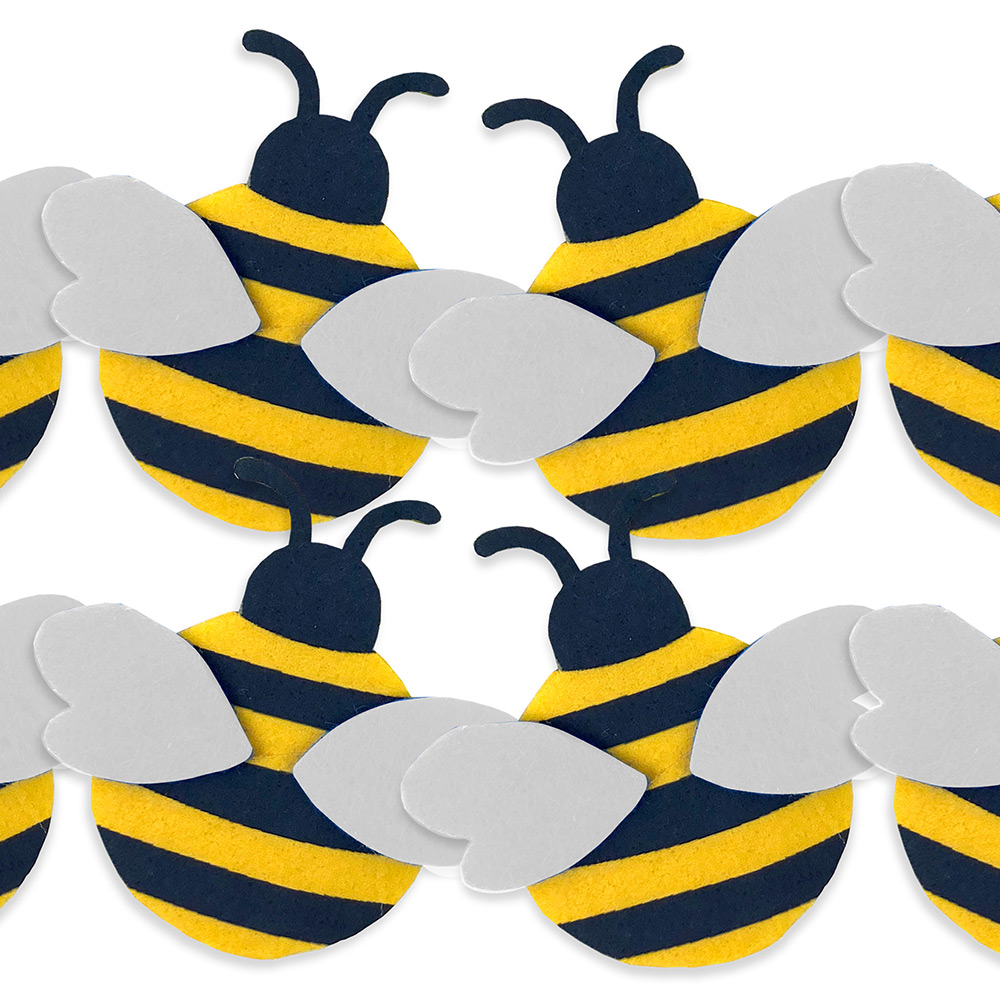 Wilko Easter Decorative Bees 8 Pack Image 2