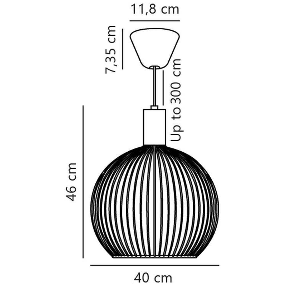 Nordlux Aver 40 Black Pendant Light Image 4