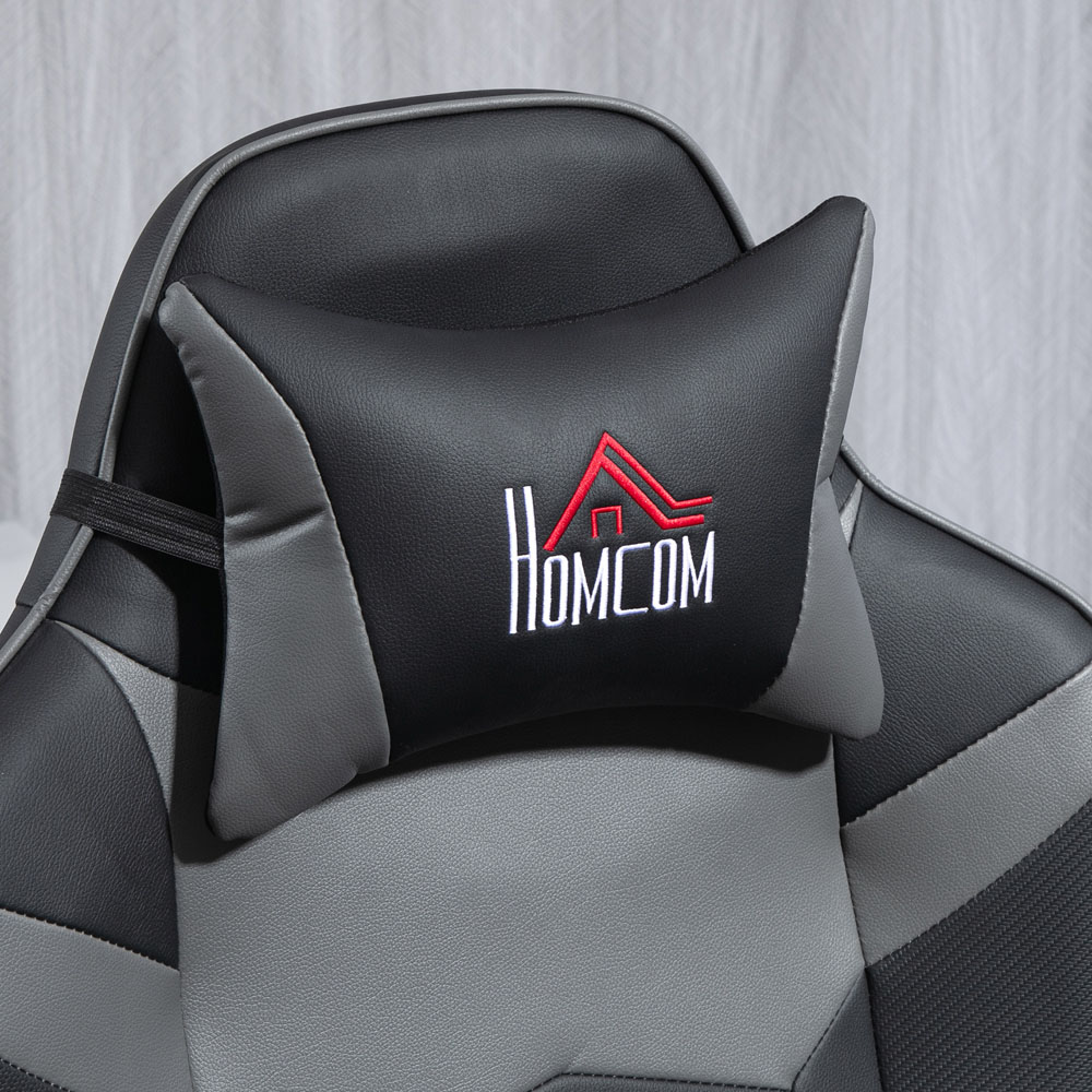 HOMCOM Grey Massage Recliner Chair with Remote Image 3