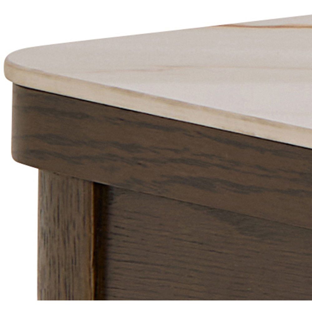 Florence Southampton Single Drawer Cream Ceramic Console Table Image 7