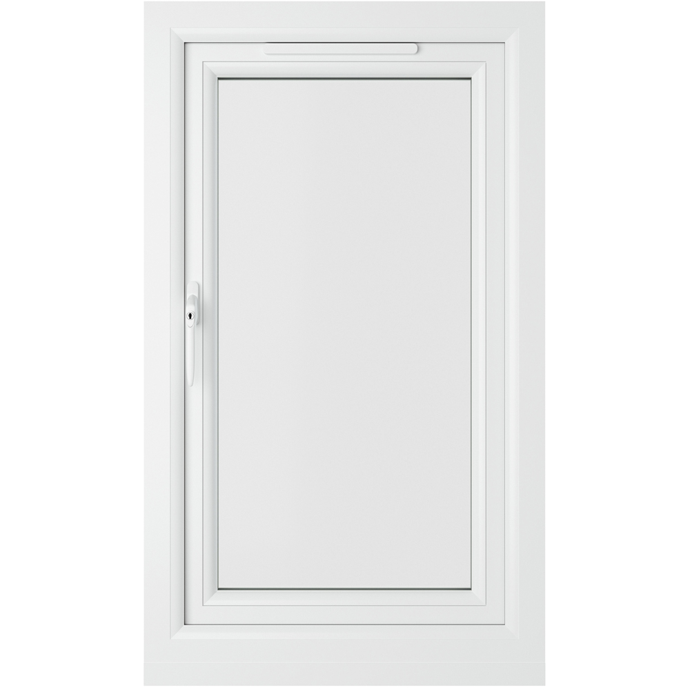 Crystal uPVC Double Glazed Window Left Hand Side Hung White Clear Glass 610x1115mm Image 2