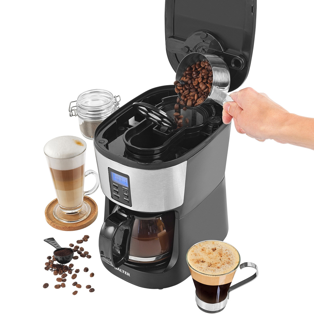 Salter EK4368 Black 750ml Caffe Bean-To-Jug Filter Coffee Maker 650W Image 3