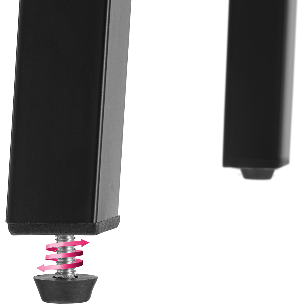 tectake Keynes Dark Wood Set of 2 Bar Stool Image 5