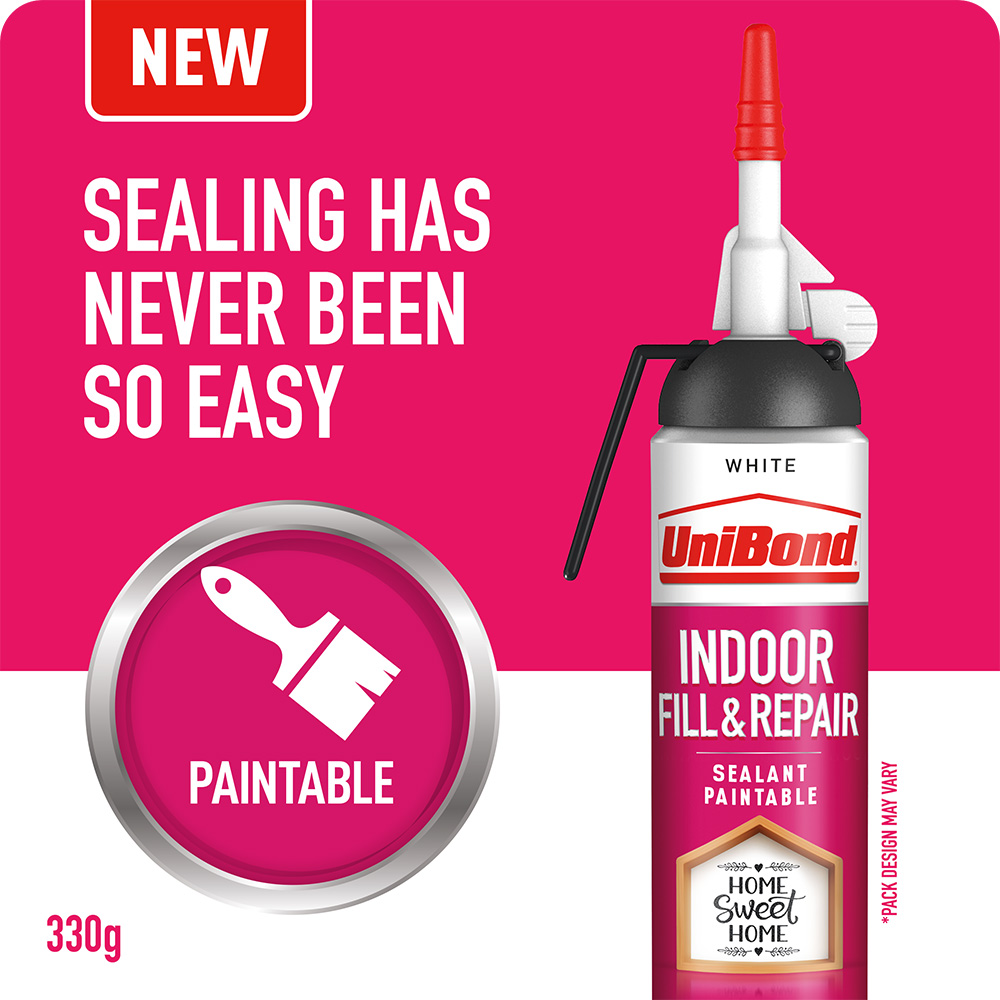 UniBond Indoor Fill and Repair Sealant White Easy Pulse 330g Image 9