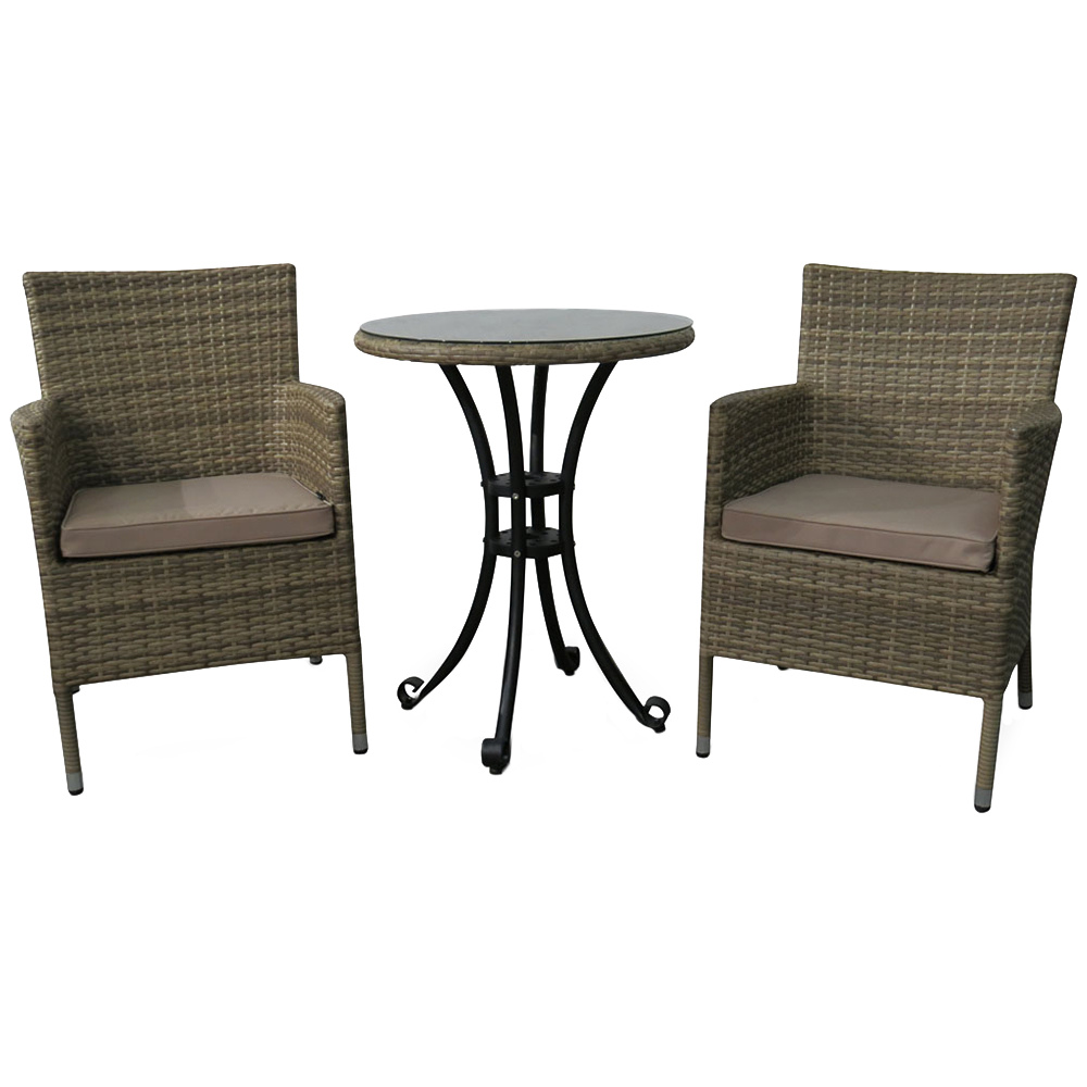 Katie Blake Sandringham Brown Garden Bistro Sets Wilko