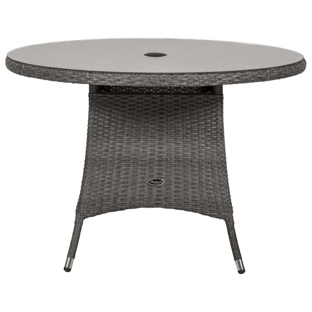 Royalcraft Paris 4 Seater Imperial Round Dining Set Grey Image 3