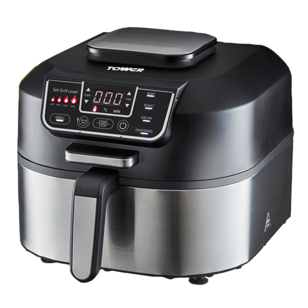 Tower T17086 Black 5.6L 5-in-1 Air Fryer & Smokeless Grill 1760W Image 2