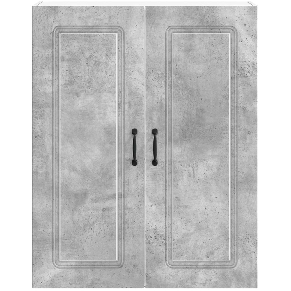 vidaXL 2 Door Concrete Grey Kitchen Wall Cabinet Image 4