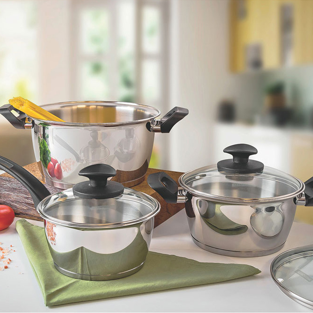 Tramontina 18cm Silver Stainless Steel Sauce Pan Image 2