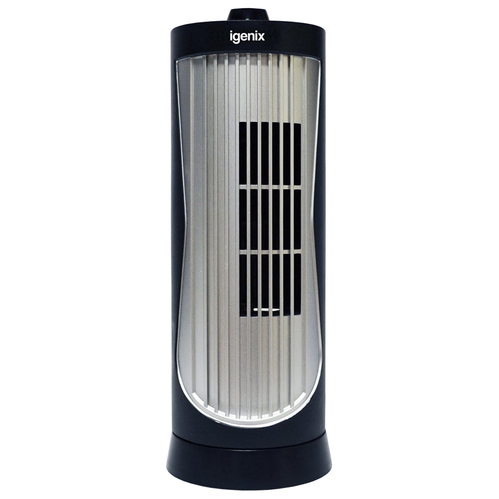 Igenix Black Mini Tower Fan 12 inch Image 1