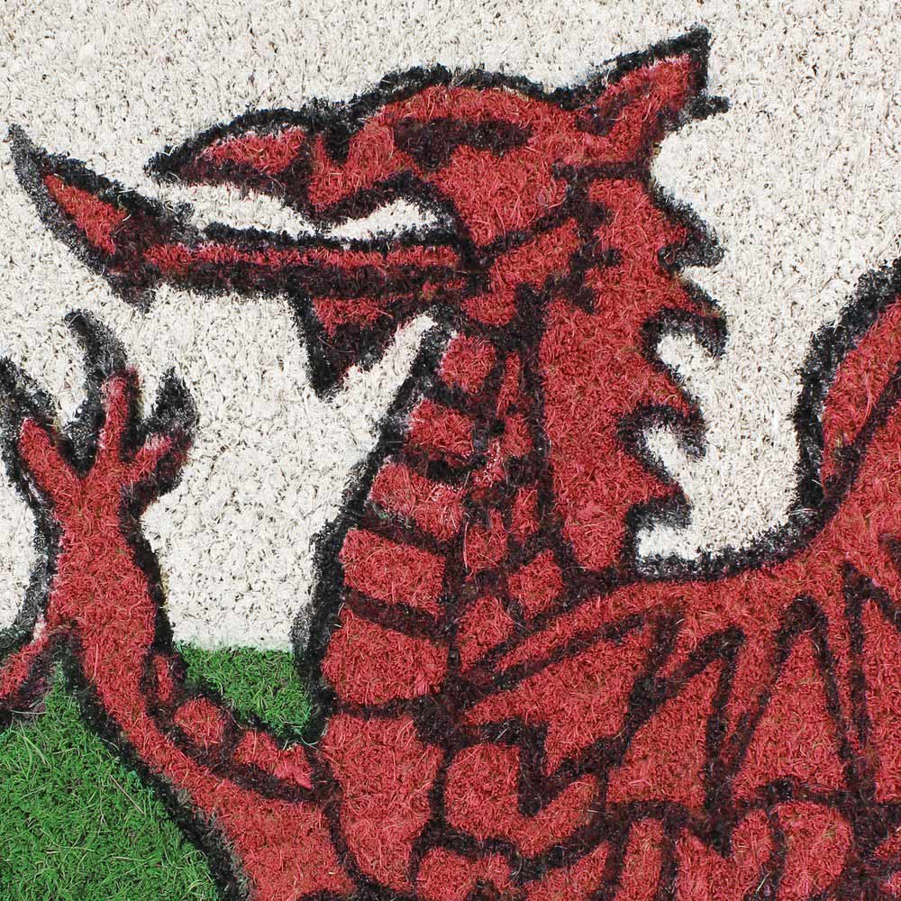 JVL Latex Coir Welsh Dragon Doormat 40 x 70cm Image 4