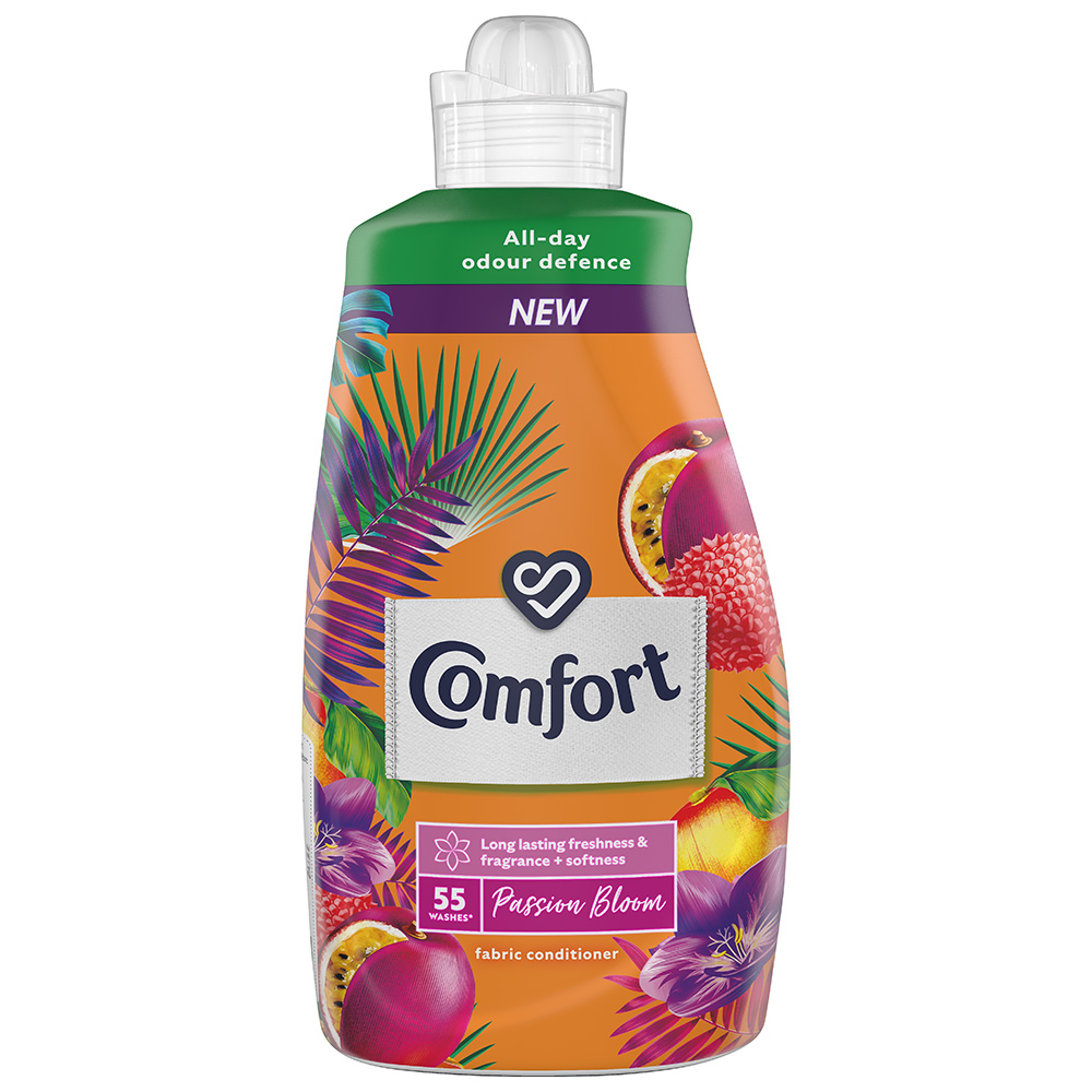 Comfort Limited Edition Passion Bloom Fabric Conditioner 55 Washes 1.925L Image 1