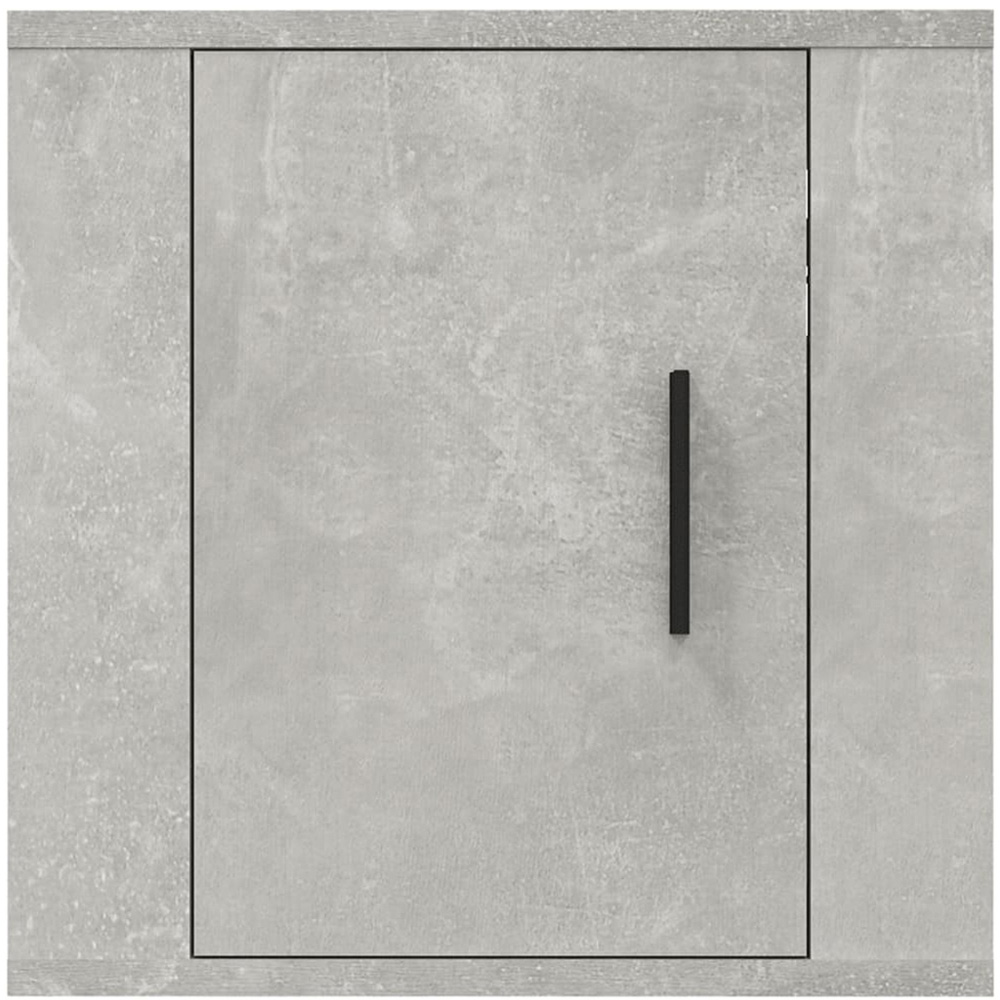 vidaXL Single Door Concrete Grey Wall Mounted TV Cabinet Image 5