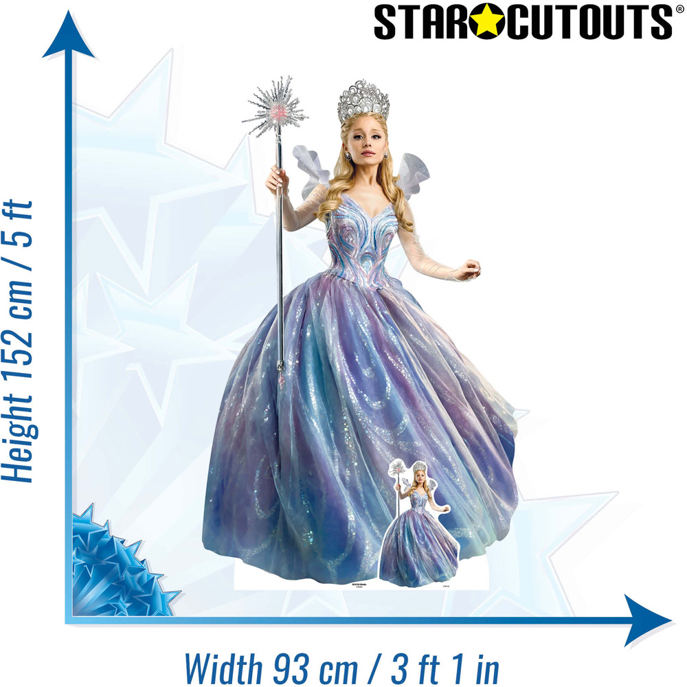 Star Cutouts Wicked For Good Witch Glinda Cardboard Cutout 5ft Image 7