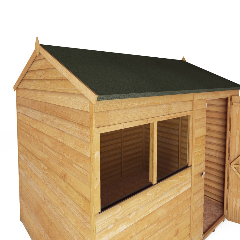 Mercia 6 x 8ft Overlap Reverse Apex Shed Image 3