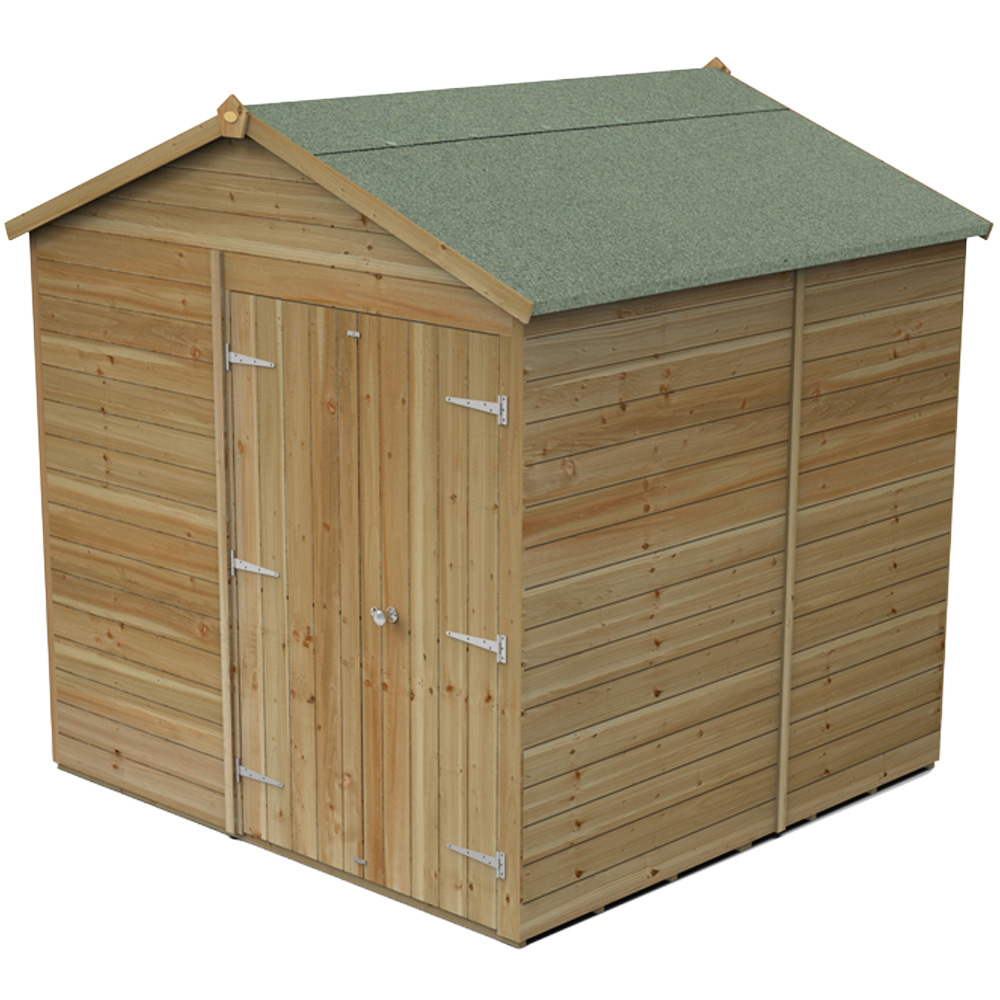 Forest Garden Timberdale 7 x 7ft Apex Shed Image 1