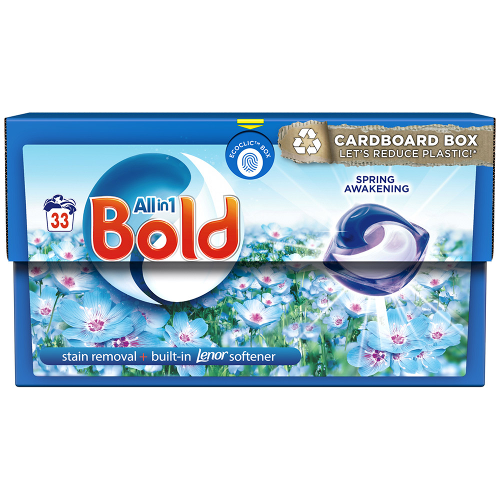 Bold All in 1 Pods Spring Awakening Washing Liquid Capsules 33 Washes Image 2