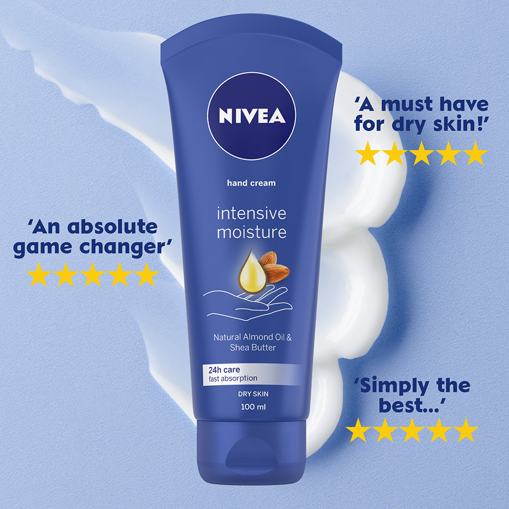 Nivea Almond Oil & Shea Butter Intensive Hand Cream for Dry Skin 100ml Image 5