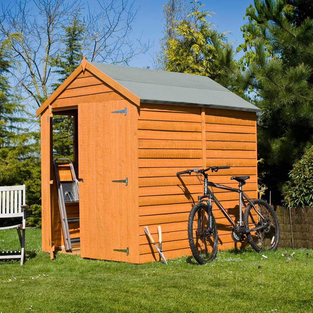 Shire 7 x 5ft Double Door Dip Treated Overlap Apex Shed Image 2